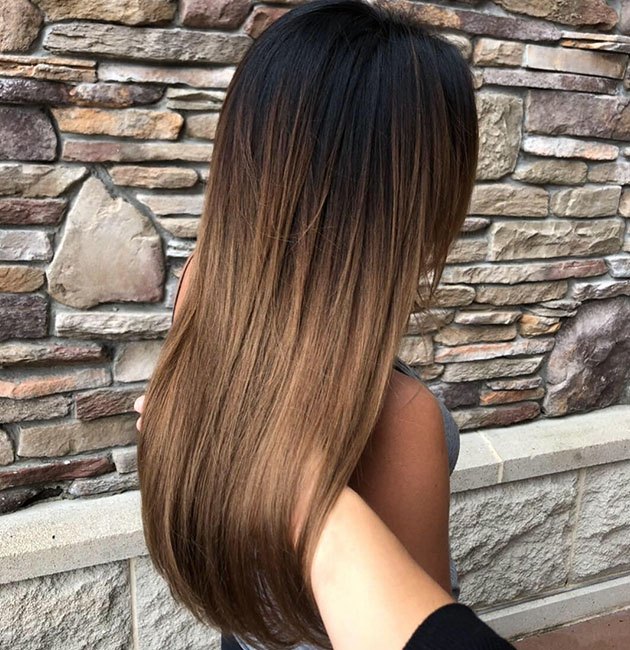 BIG SALE! Ombre 20"-22" Brunette/Chestnut/Medium Brown 160g