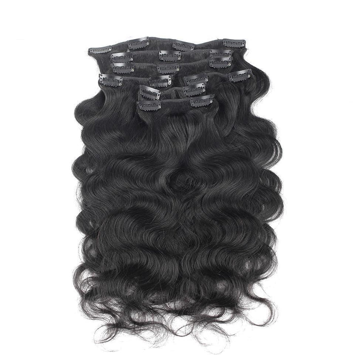 20" 130 grams Natural Color Raw/virgin human hair wavy set