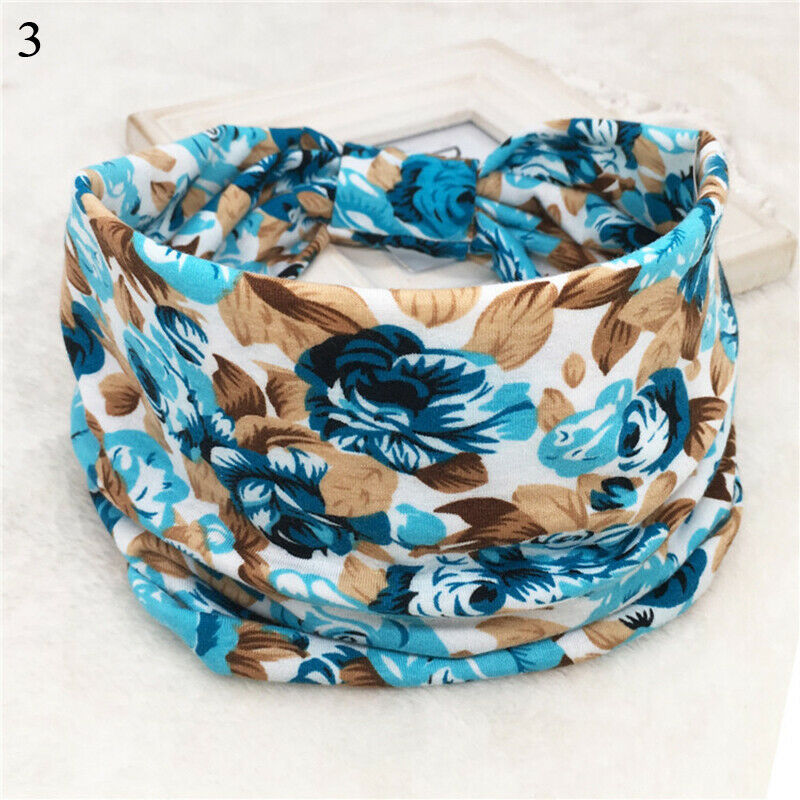 Bandana Headband Hair Wrap Elastic Bohemia Knot Head Band Non Slip or Slide