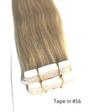 18” 20" Tape in Remy Human Hair Extensions Silky Straight (8 Colors Available)