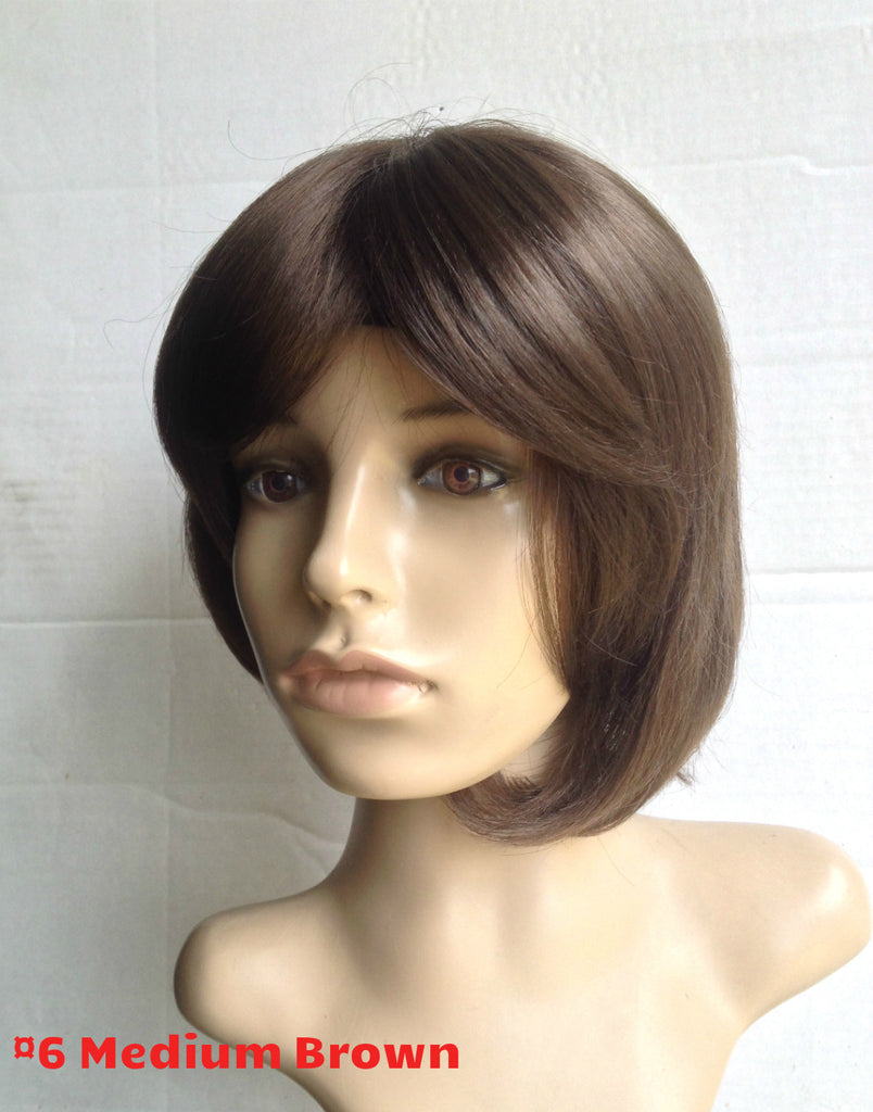 Feathered bangs wig stylish