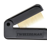 Compact Folding Eyelash Eyebrow Comb Brush Metal