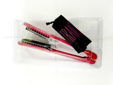 Hair straightening brush and carry bag