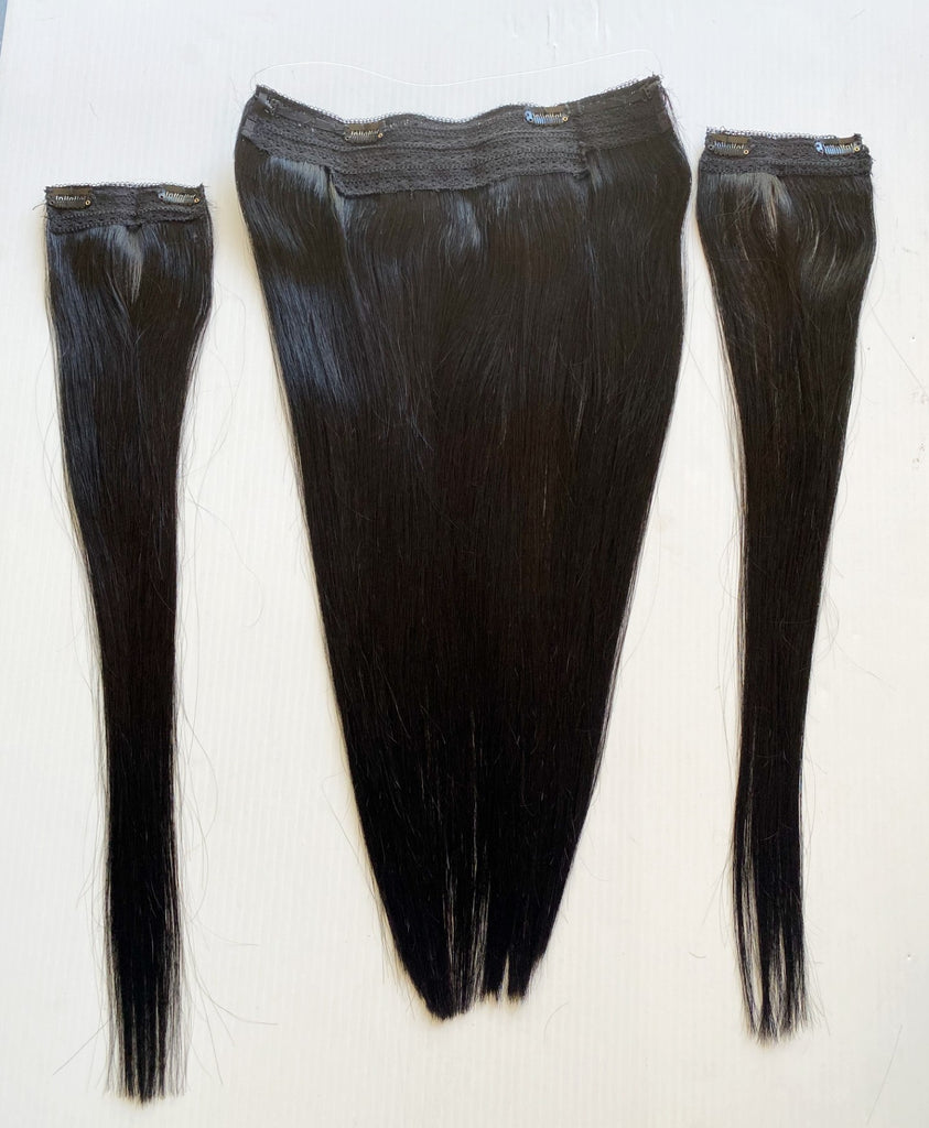 20" Halo Remy Human Hair Off Black#1B