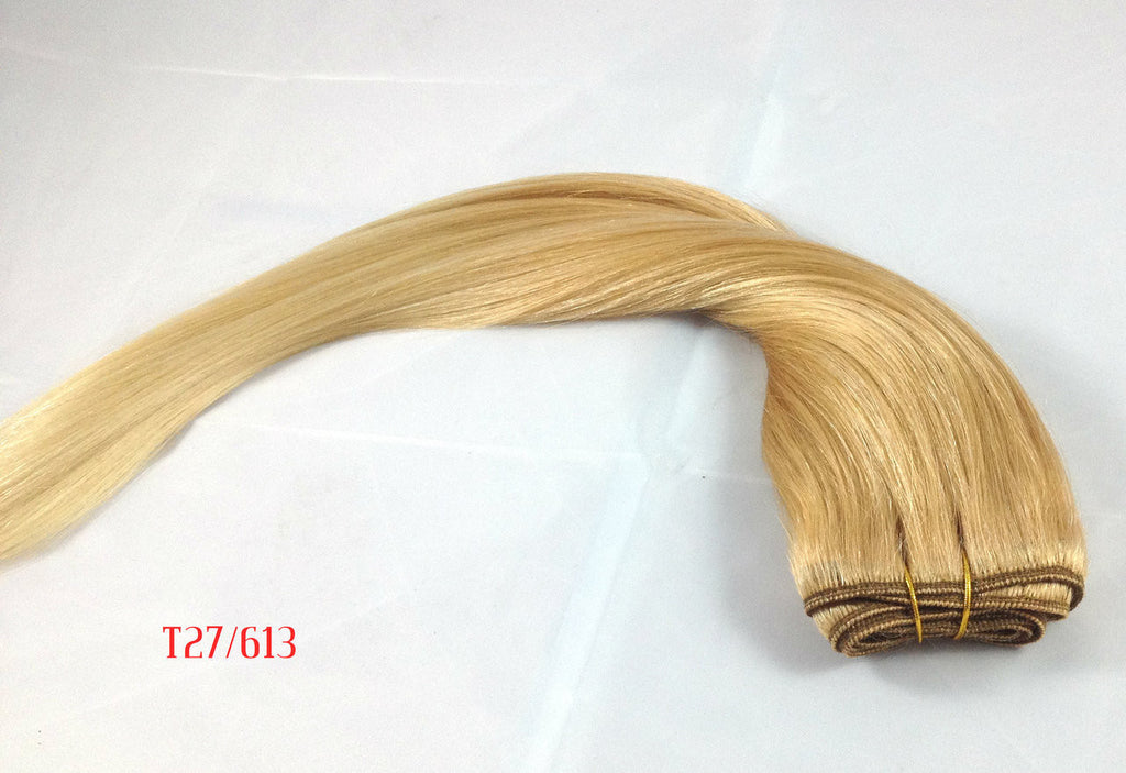 Ombre 18"-20" Copper Blonde/Light Blonde Weft