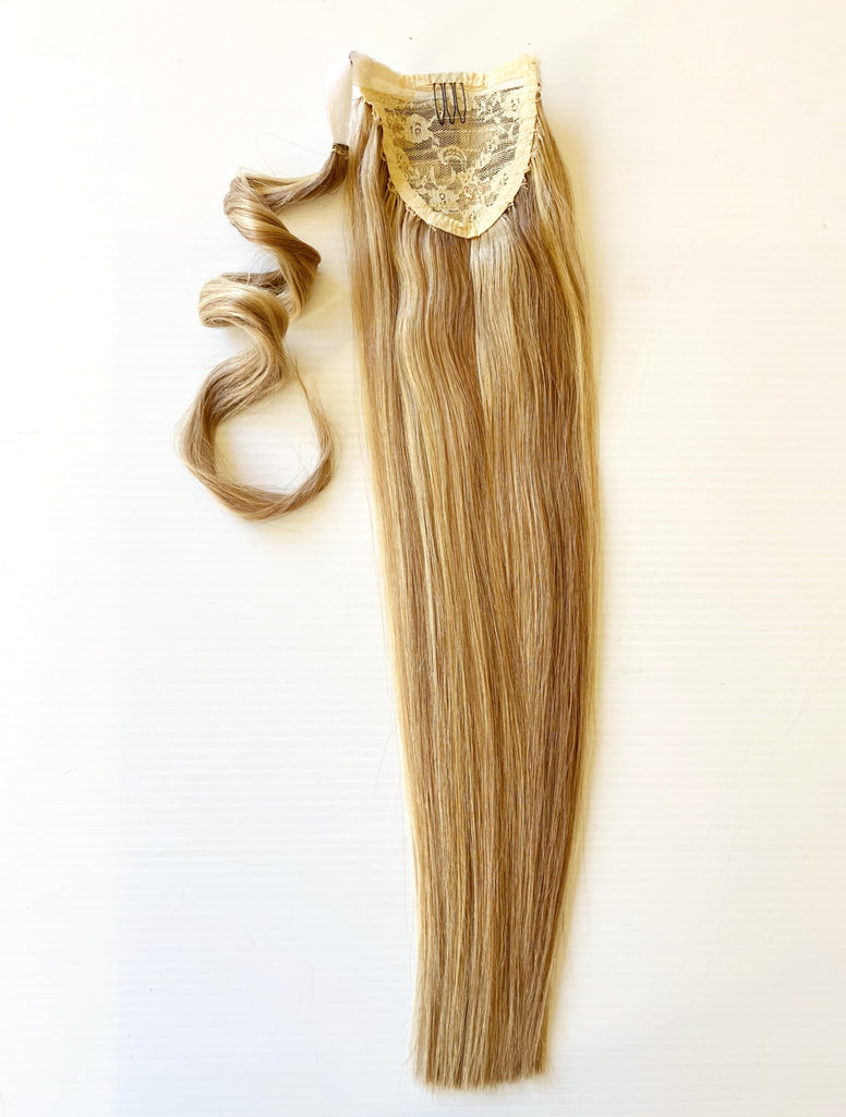 Ponytail 20" Brown w/ Blonde Highlights
