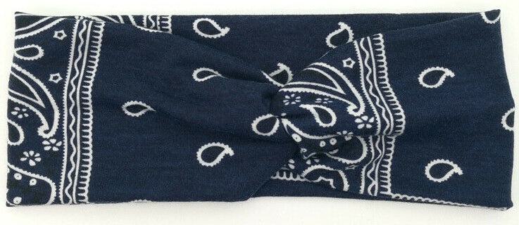 Bandana Headband Hair Wrap Elastic Bohemia Flora Head Band Cris Cross No Slip Slide