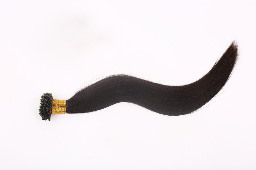 16"-18" Brunette Keratin Fusion Hair Extensions