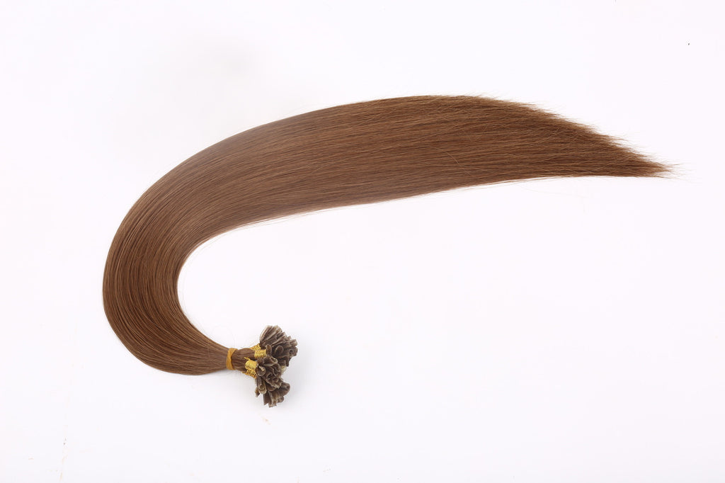 18"-20" Light Brown Keratin Fusion Hair Extensions