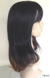 20" Long Wig Ombre  Layered Black Brown Blonde Fire Flame Retardant Kanekalon Hair Fiber