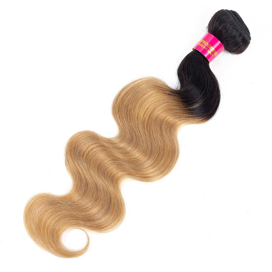 Ombre Honey blonde human hair bundles