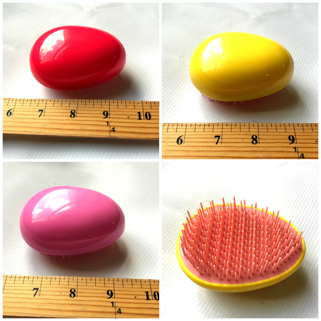 Egg shape hair detangle brush