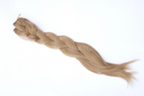 honey blonde 22" human hair extensions clip in