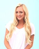 20“ light bleach blonde clip in remy hair extensions