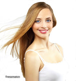 oney blonde 22" human hair extensions clip in remy