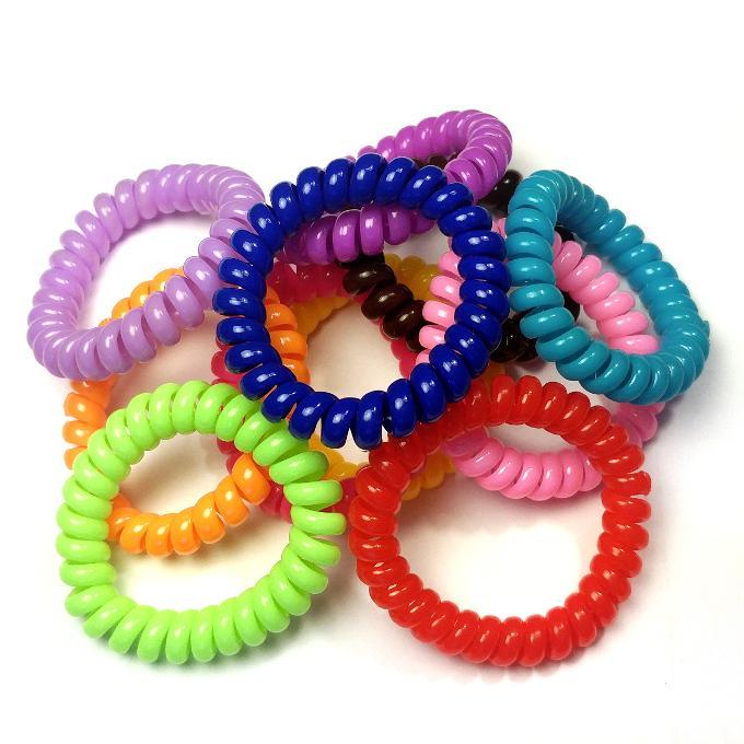 Multi-Purpose Spiral Stretchable Ponytail Holder Hair Tie Bracelet