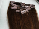 #4 Chocolate Brown Clip in Remy Human Hair Extensions