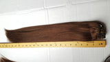 20" Chocolate Brown Clip in Remy Human Hair Extensions