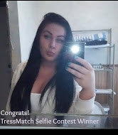 tressmatch clip in hair extensions 20 " off black