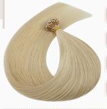 14"-24" Bleach Blonde Stick/Bead Hair Extensions