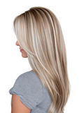 16" Chocolate Brown w/ Honey Blonde Highlights