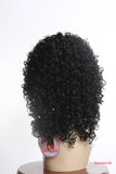 Wig Natural/Kinky Curly Dark Brown Fire Flame Retardant Kanekalon Hair Fiber