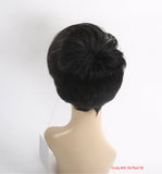 Wig New Black Red Bob Pixie Tousled # HL1B/Red