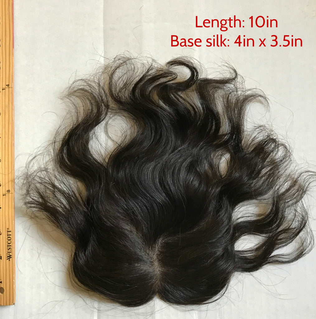Hand Sewn,Mono Top Base Hairpiece,toupee for women,hand made hairpiece, human hair top hair piece,clip in, clip in toupee,clip on toupee,hair loss remedy,thin hair remedy