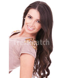20" Chocolate Brown Clip in Remy Hair Extensions