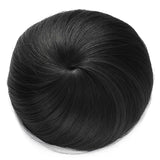 Natural color hair donut bun clip on