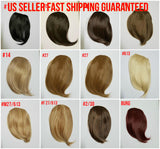 Synthetic clip on bang 9 colors