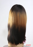 Mid length cheap wig ombre