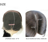 14" -22" 100% 13*6 Lace Frontal Straight Wig Virgin Human Hair(Natural Color)