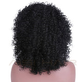 kinky curly wig off black heat friendly fiber
