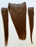 20" Halo Remy Human Hair Chocolate Brown #4