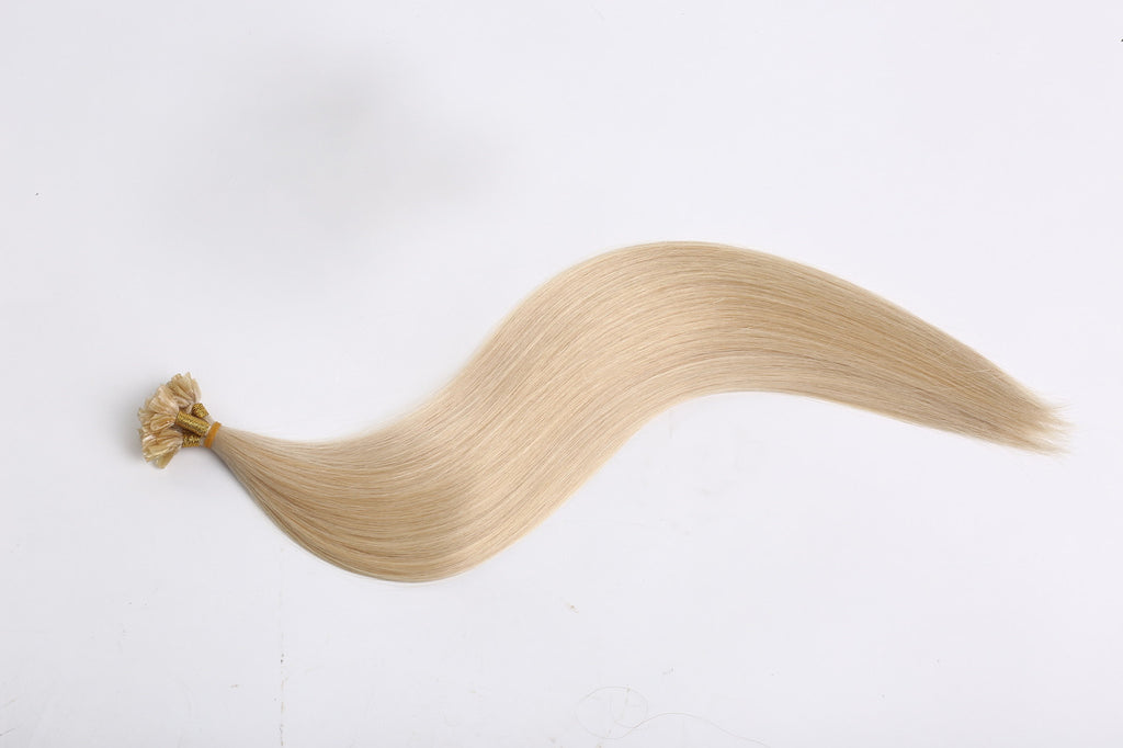 18"-20" Champagne Blonde Keratin Fusion Hair Extensions