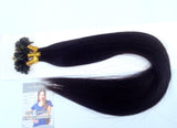   18"-20" Natural Black Keratin Fusion Hair Extensions