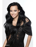 20" black remy hair extensions clip in
