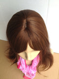 20" Wig Ombre Chocolate brown/Caramel blonde Fire Flame Retardant Kanekalon Hair Fiber