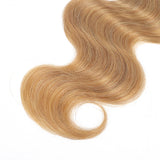 Wavy Ombre Natural Color to Honey Blonde Wefts Closure 16"-20" in Length