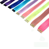 Hilight color hair weft clip in