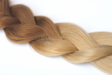chestnut brown to honey blonde ombre clip in hair extensions