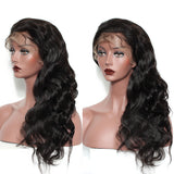 full lace virgin hair wig 16" natural color
