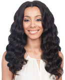 16" middle parting wavy wig