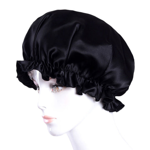 Silk elastic band hair night bonnet