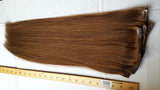 20" Chestnut Brown Clip in Remy Human Hair Extensions